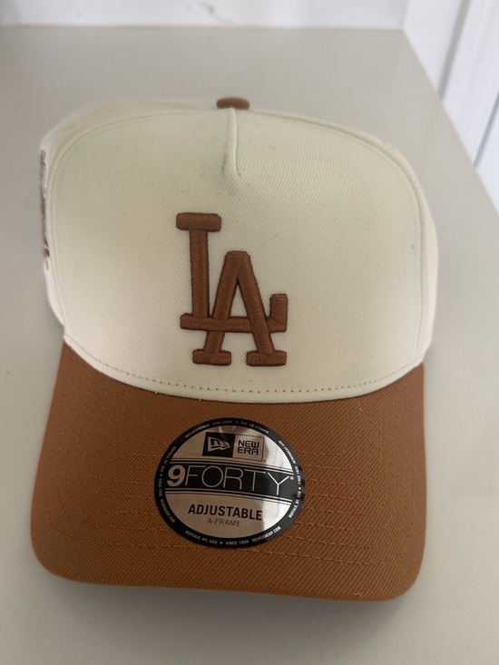 New Era Other - New Era 9Forty A Frame LA Dodgers Cream and Brown Two-Tone baseball hat Cap